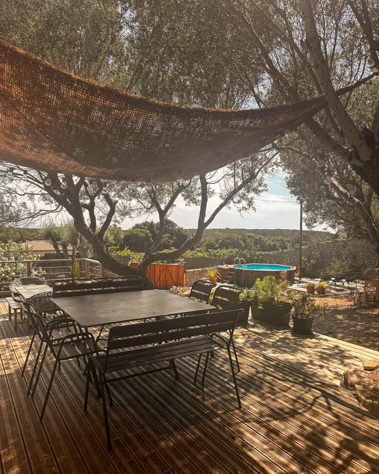 Terrasse de la maison de vacances 